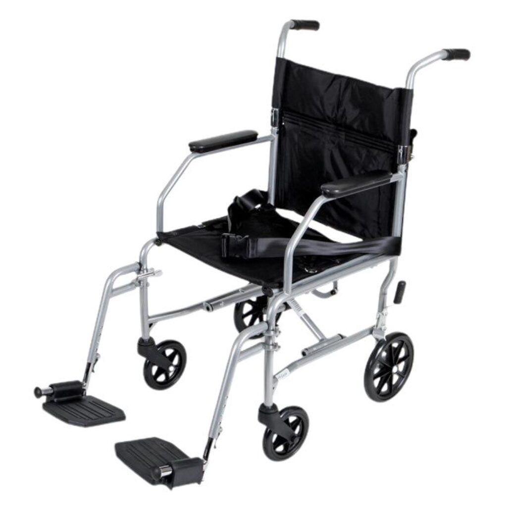 Medline Basic Steel Transport Wheelchair