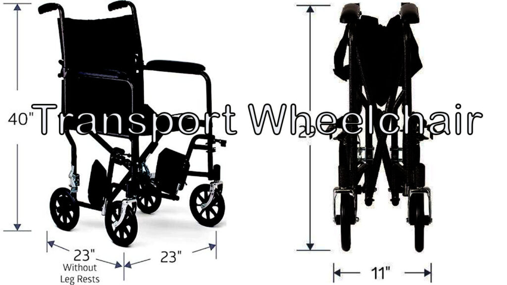 Medline Basic Steel Transport Wheelchair