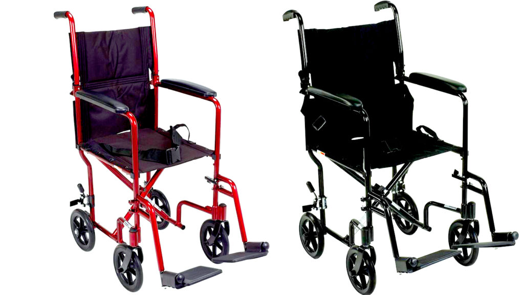 Drive Aluminum Transport Chair With Swing-Away Footrests