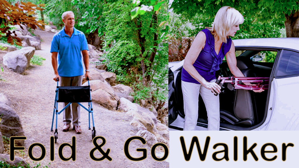 Short Easy Fold and Go Walker by Standers