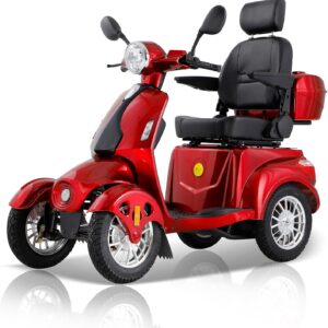 Mobility Scooter with Detachable Roof for Seniors & Adults,
