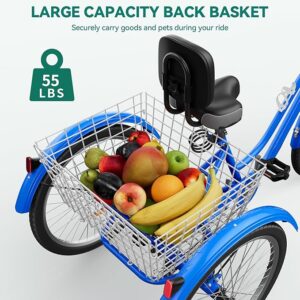 YITAHOME 24 & 26 Inch Adult Tricycle
