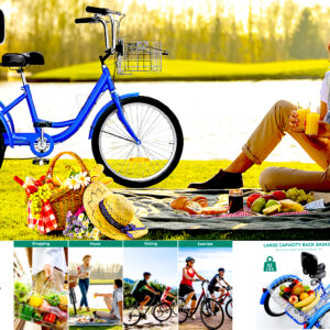 Adult Tricycle, 1 & 7 Speed 3 Wheel Bikes,