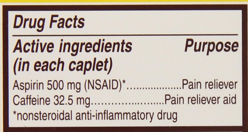 Bayer Aspirin Pain Reliever