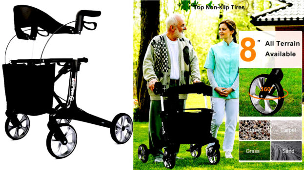 Carbon Ultralight Rollator Walkers