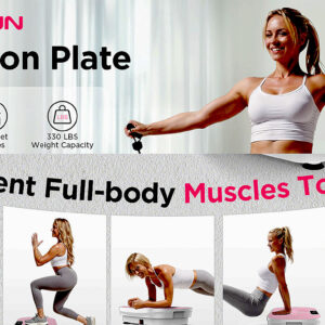 FEIERDUN Vibration Plate Exercise Machine, Vibration Plate for Lymphatic Drainage