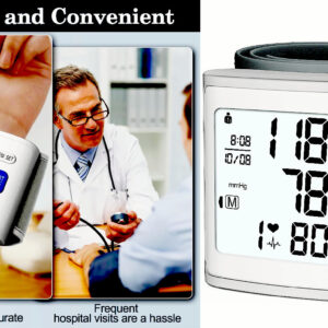 Wrist Blood Pressure Monitor LCD Display