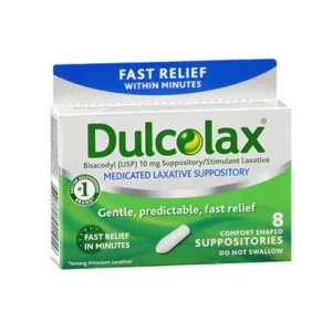 Dulcolax Laxative Suppositories, 10 mg, 8 ct