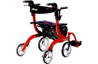Allergy Relief Geri-Care 25 mg 8 Nitro Duet Rollator and Transport Chair, Red