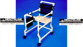 Adult PVC Rolling Walker with Seat