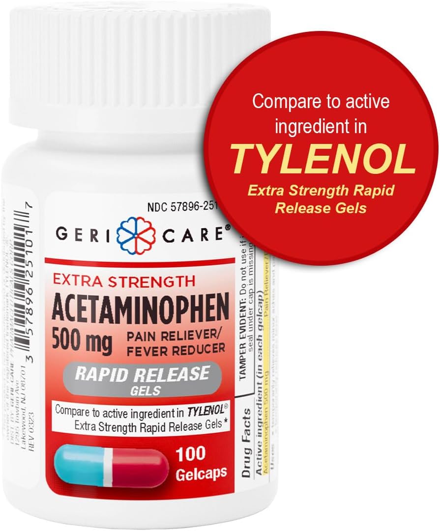 Geri-Care Acetaminophen Pain Relief 500 MG - Image 4