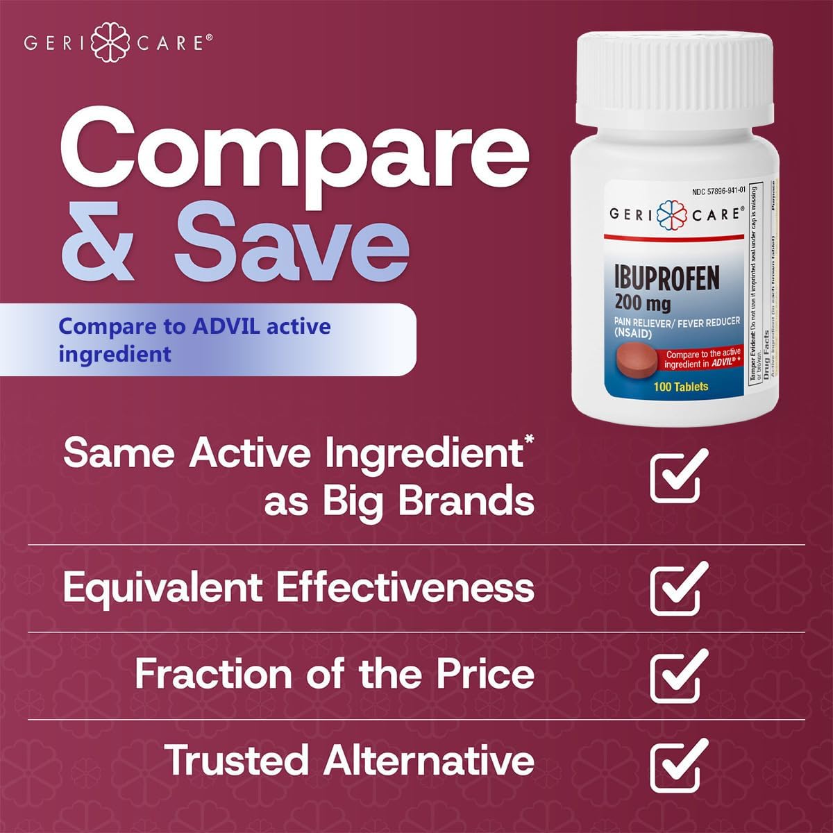 GeriCare Ibuprofen 200mg Pain Reliever - Image 7