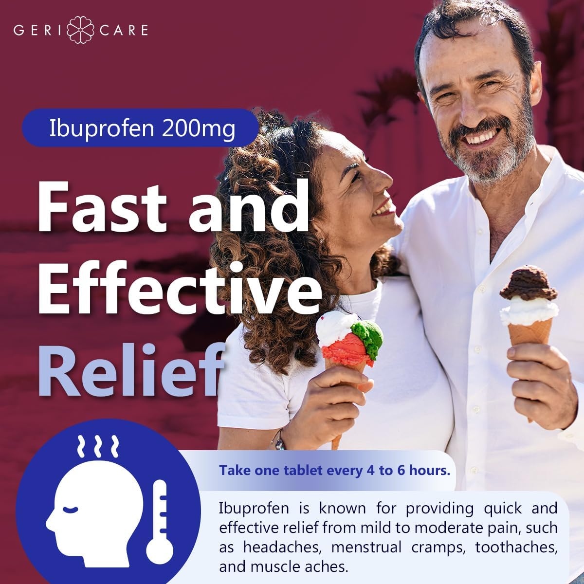 GeriCare Ibuprofen 200mg Pain Reliever - Image 8