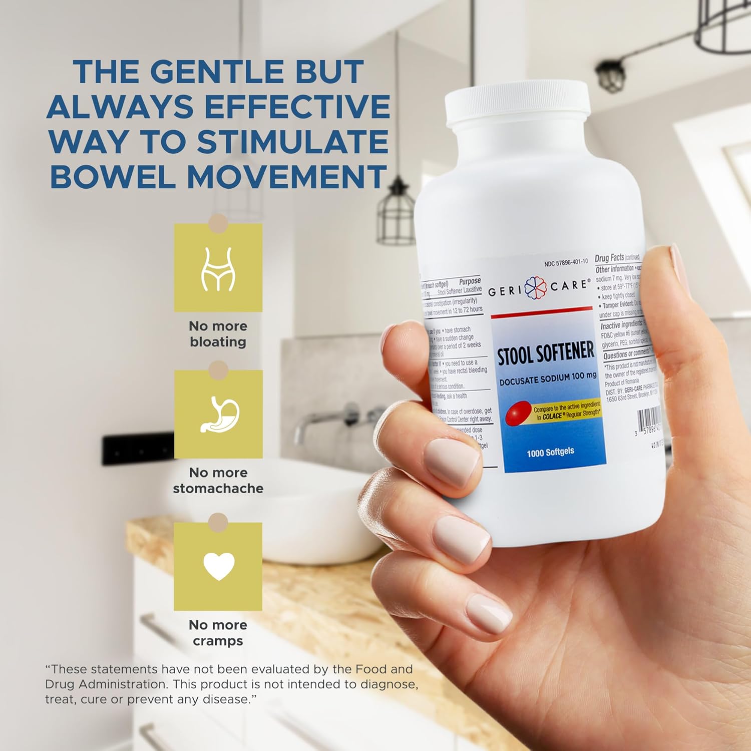 GeriCare Docusate Sodium Stool Softener