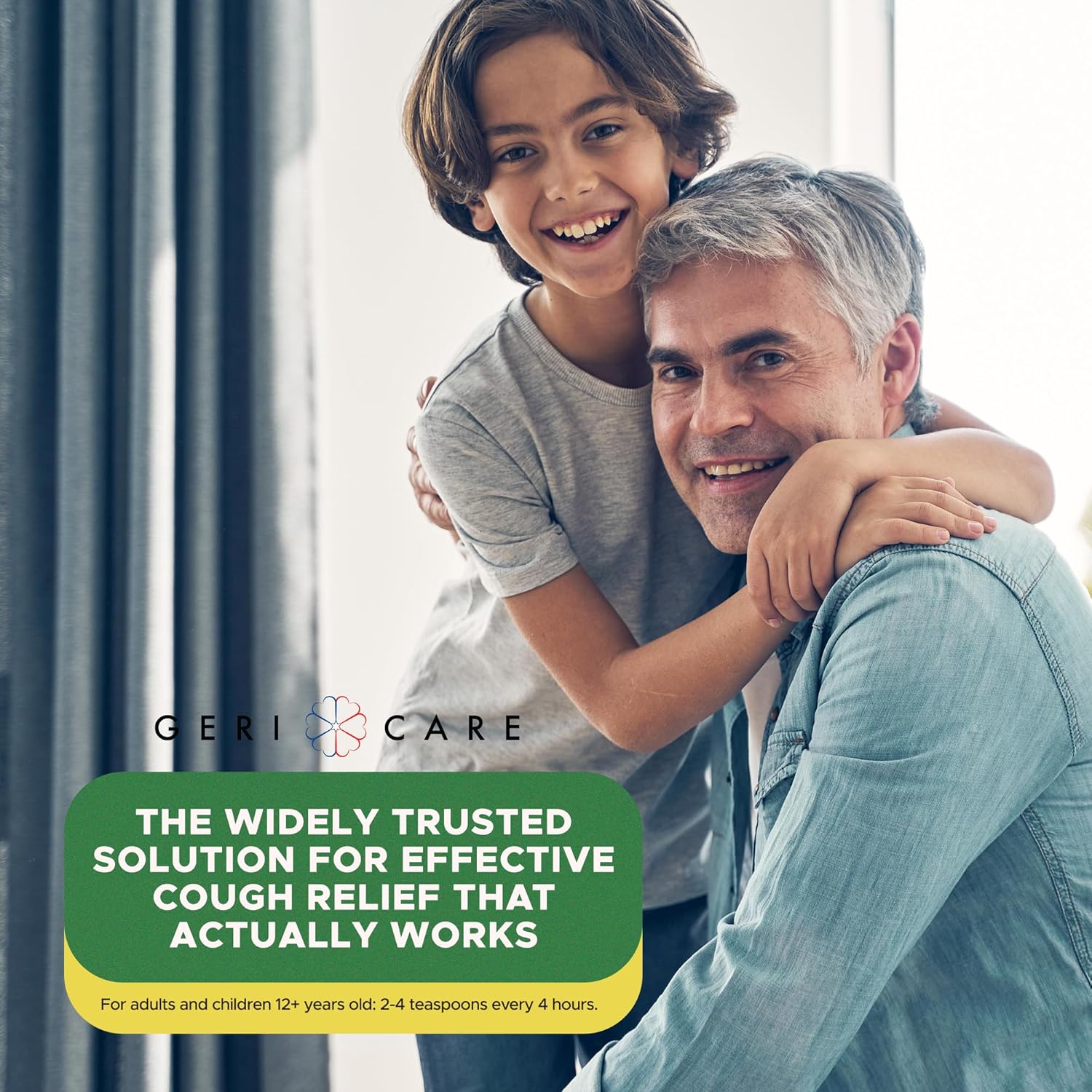 GeriCare Geri-Tussin Cold and Cough Relief Guaifenesin Syrup Sugar Free - Image 3