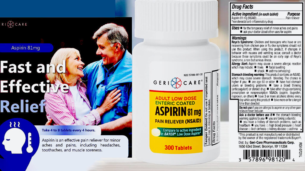 Aspirin 81mg brands & stores