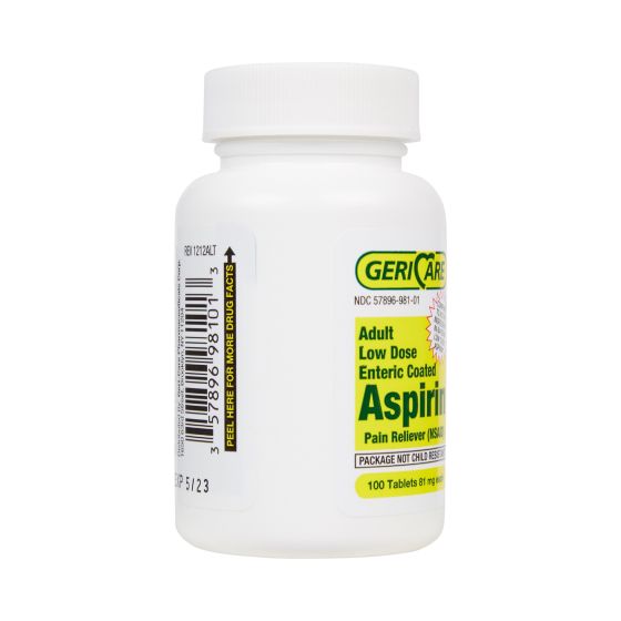 GeriCare Low Dose Enteric Coated Aspirin 81mg - Image 6