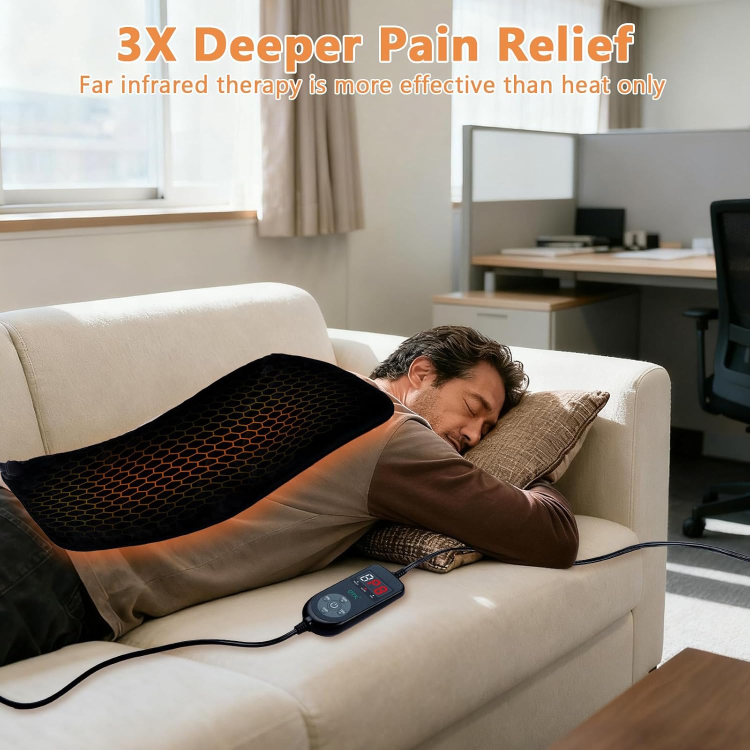 UTK 30s Fast Heating Pad for Back Pain - Image 6