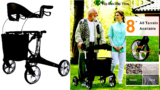 Carbon Ultralight Rollator Walkers for Seniors, Mothers Day Gifts
