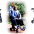 4 Wheel Rollator McKesson Blue Adjustable Height