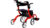 Nitro Duet Rollator and Transport Chair, Red