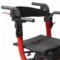 Nitro Duet Rollator and Transport Chair, Red